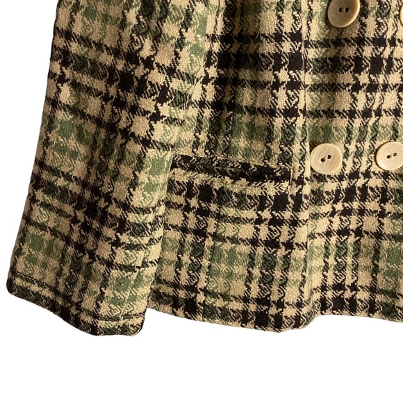 DKNY Women's Patterned Double Breasted Wool Blazer Jacket - Picture 4 of 10